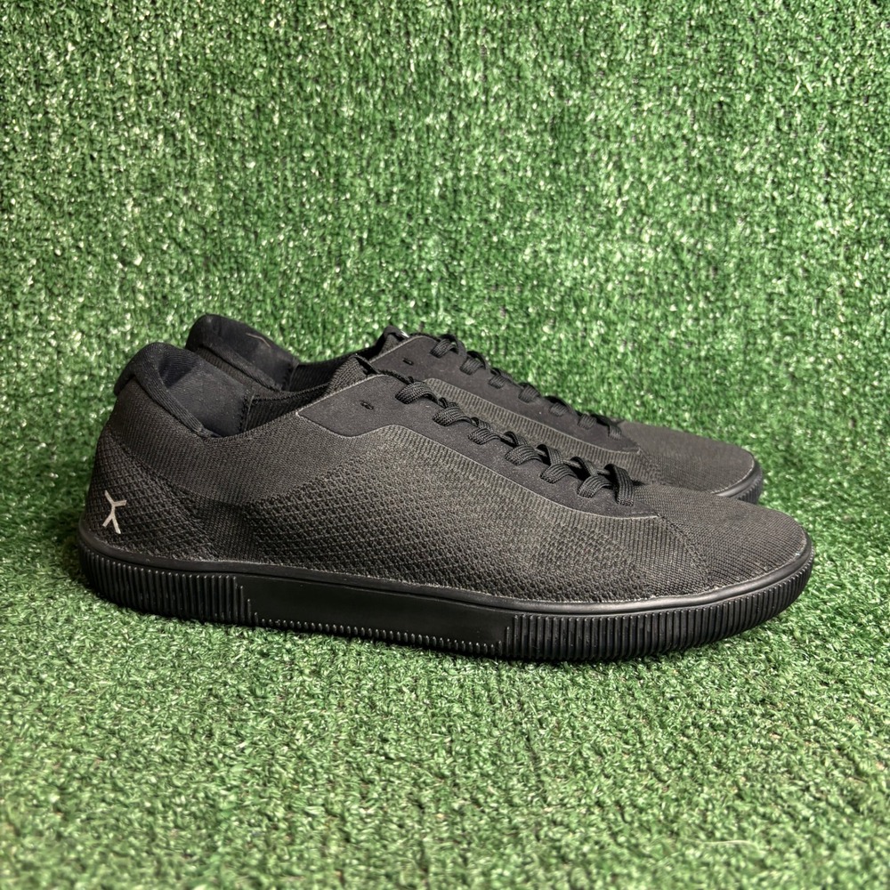 Flux Footwear Adapt Knit Barefoot Minimalist Trainer Sneaker Black Mens Sz 10.5